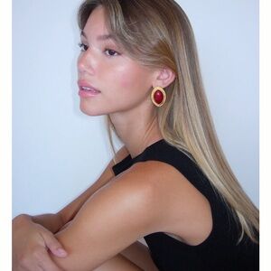 Heaven Mayhem Wine Earrings